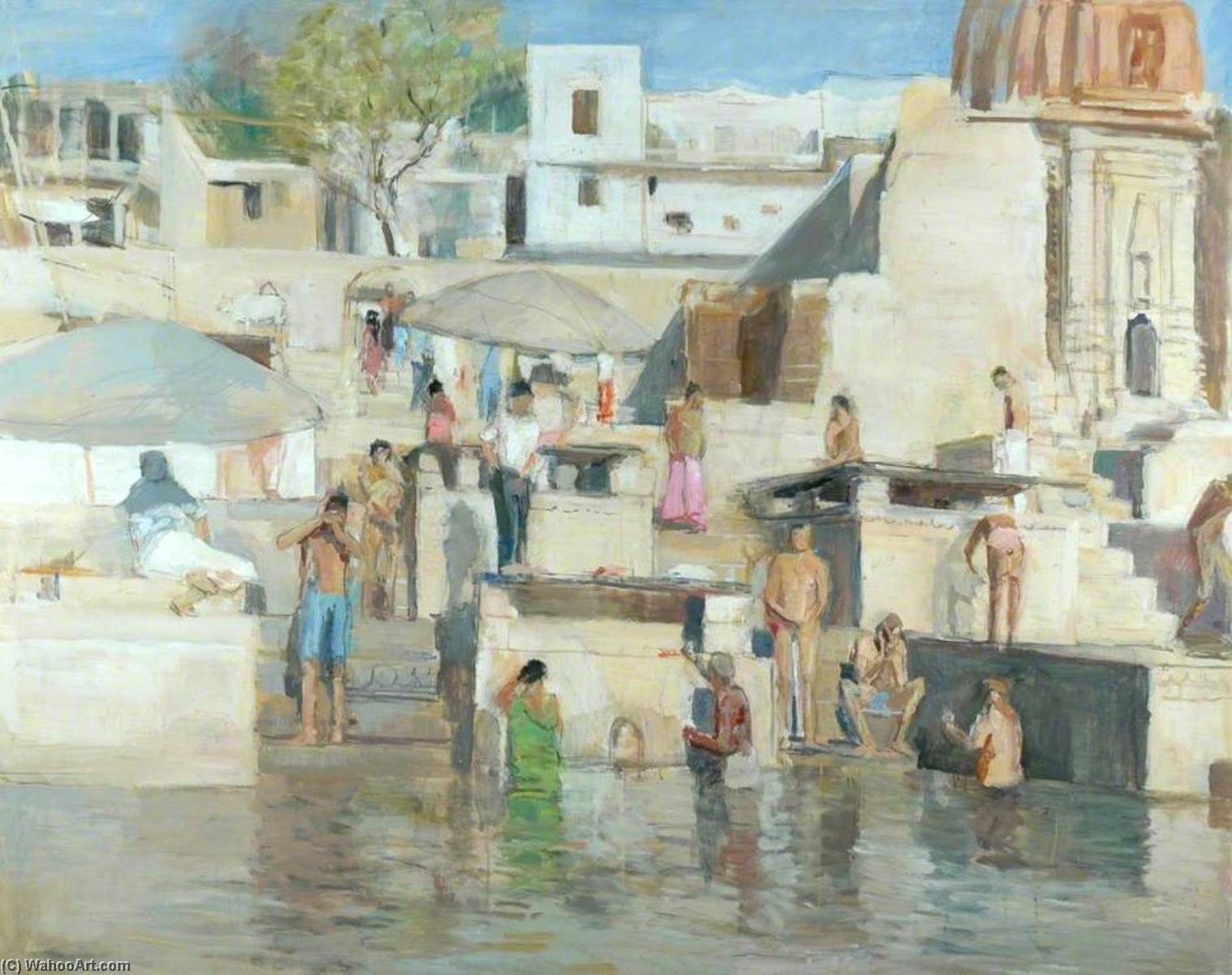Bathing At Benares I — Anthony John Plowden Eyton