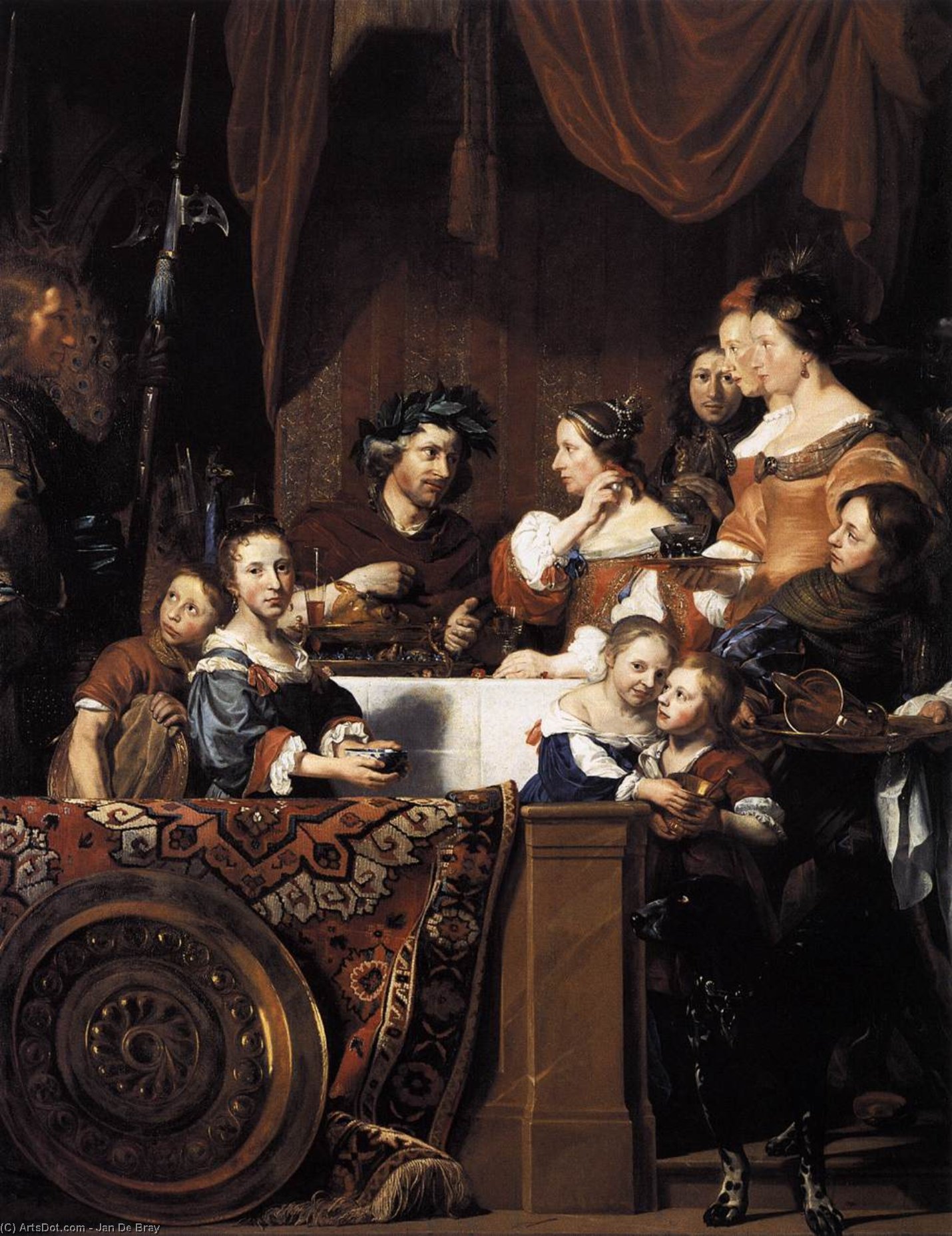 The De Bray Family (the Banquet Of Antony And Cleopatra) — Jan De Bray