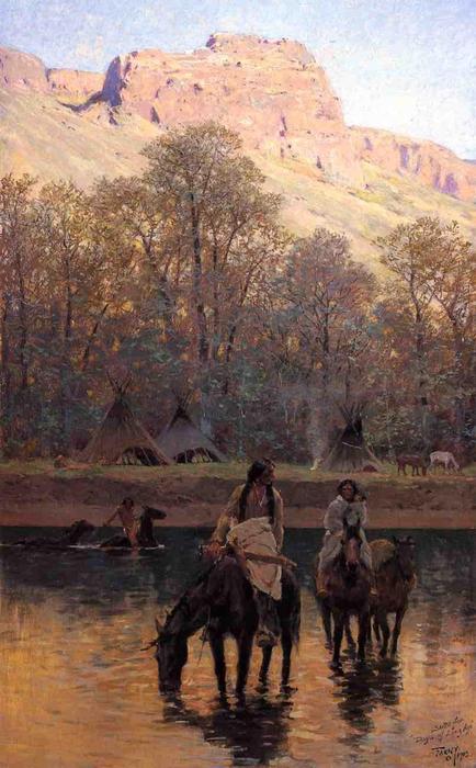 Days Of Long Ago — Henry F Farny