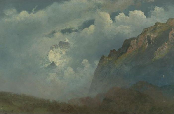 Mountain Peaks In The Clouds — Albert Bierstadt
