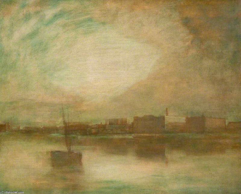 The Thames From The Artist's House — Ambrose Mcevoy