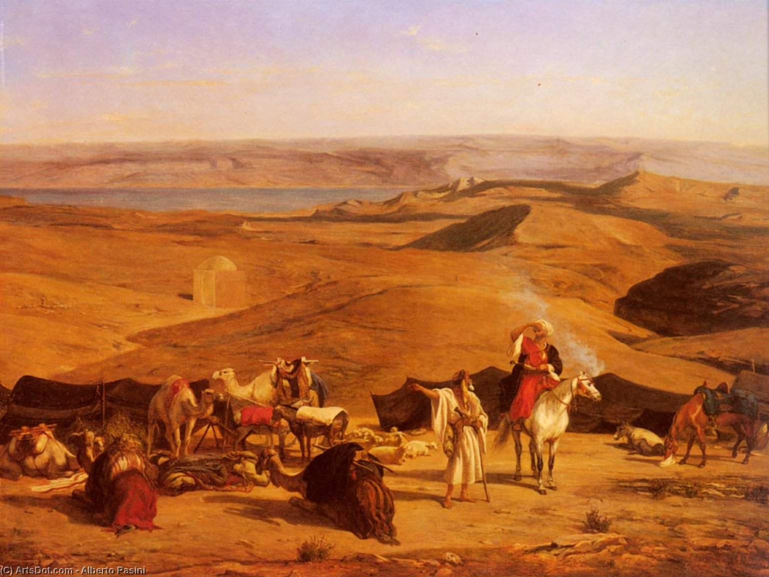 The Desert Encampment — Alberto Pasini