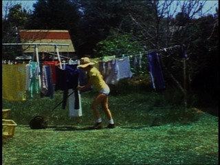 Super 8 Shorts Backyard Economy I, Backyard Economy Ii (diane Germaine Mowing), Flower Fields — Martha Rosler