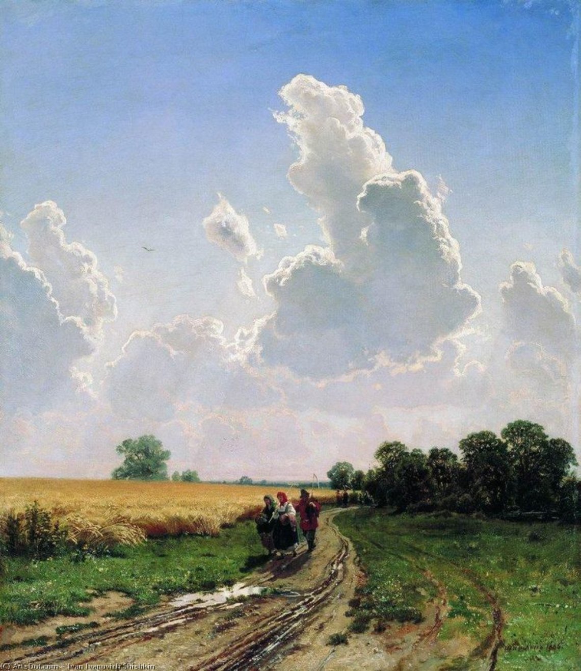 Noon. Suburbs Of Moscow. Bratsevo — Ivan Ivanovich Shishkin