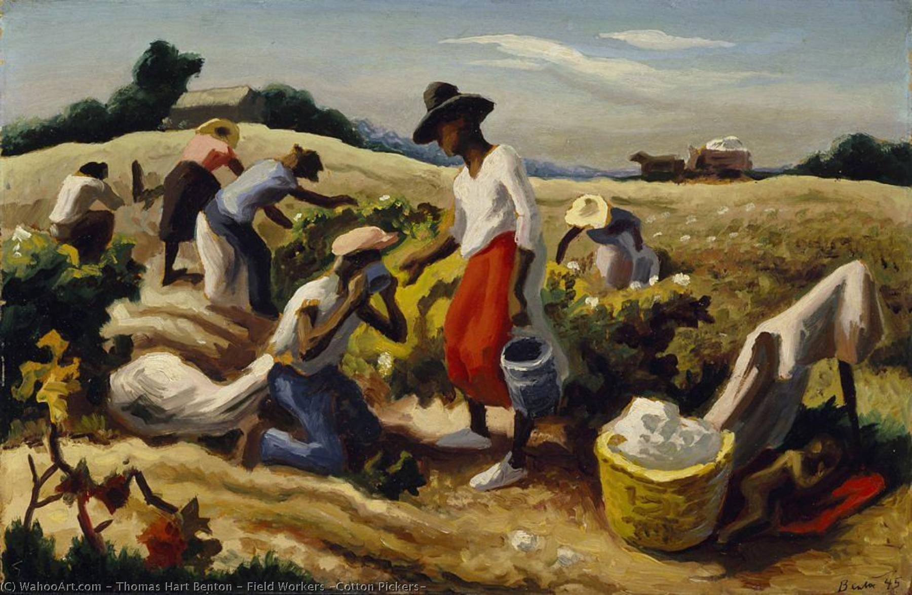 Field Workers (cotton Pickers) — Томас Харт Бентън