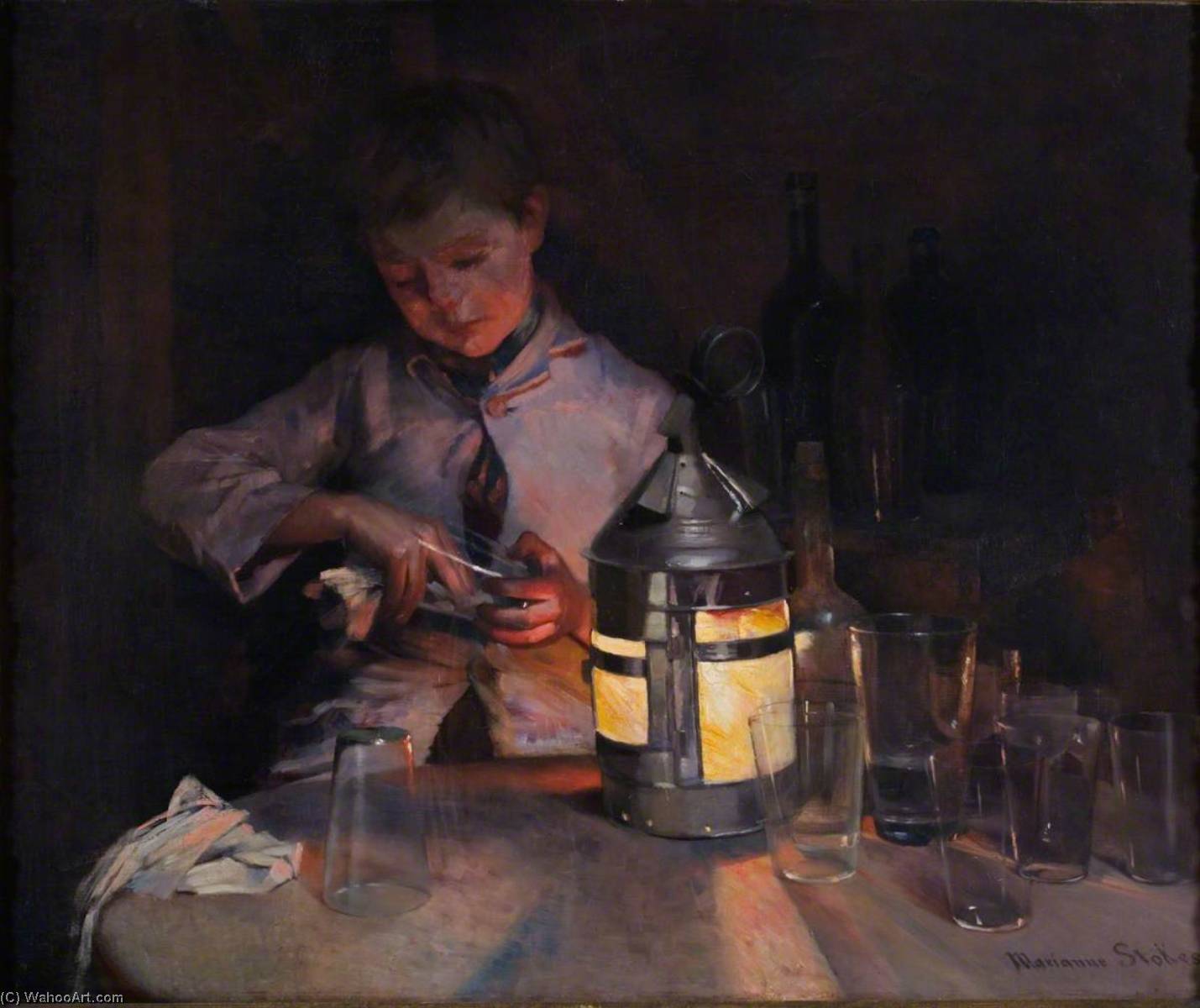 Lantern Light — Marianne Stokes