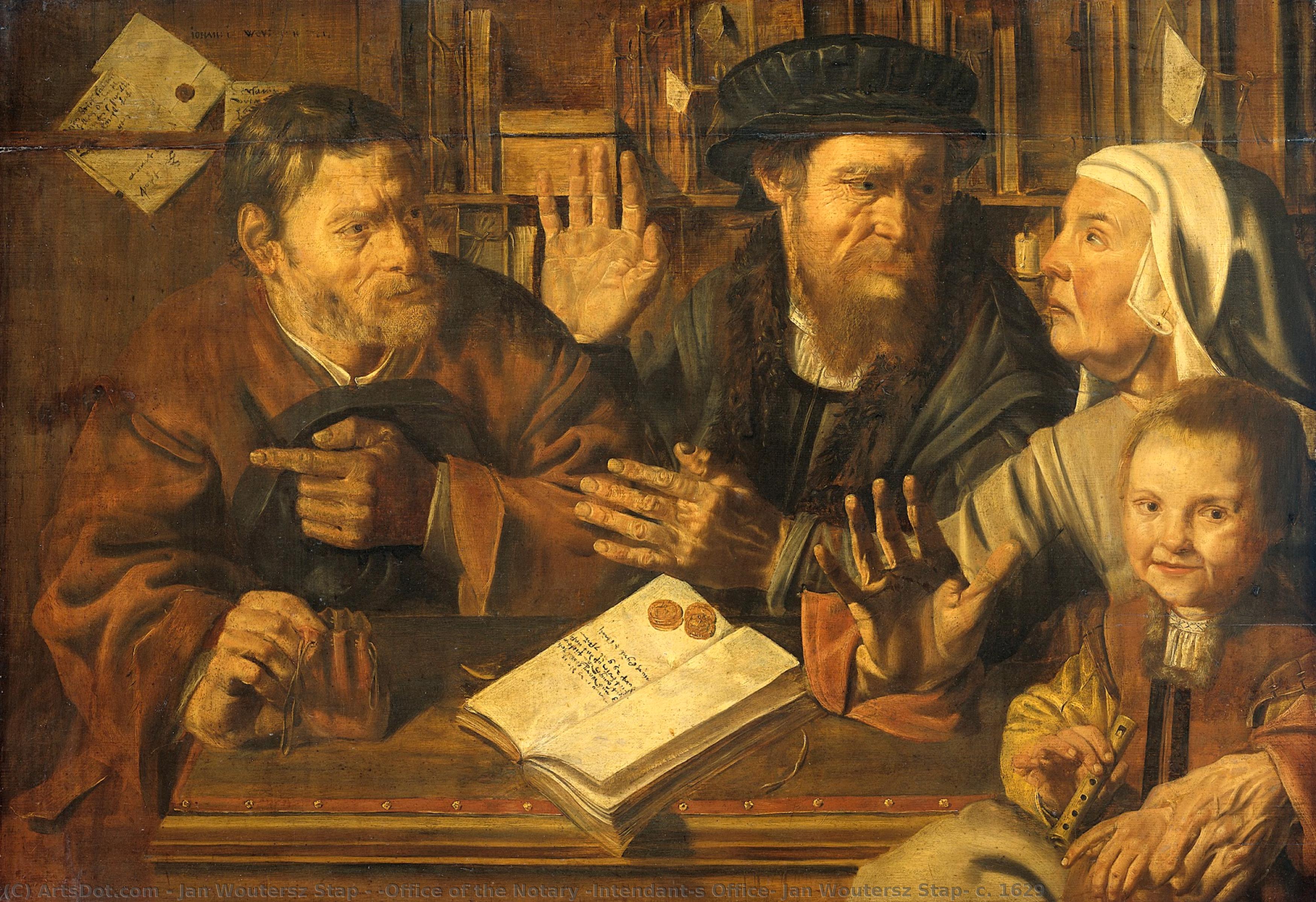 "office Of The Notary (intendant"s Office, Jan Woutersz Stap, C. 1629 — Jan Woutersz Stap