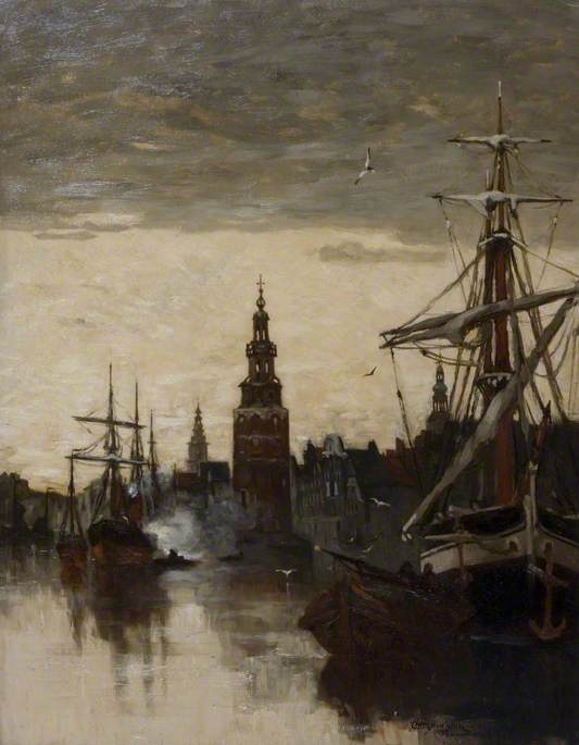 Old Watch Tower, Amsterdam — Clara Montalba