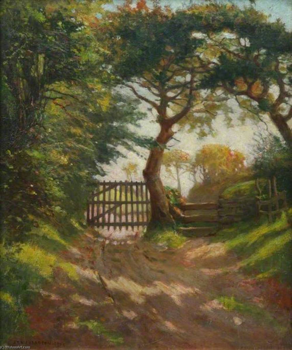 Field Path, Penmere Hill, Falmouth — John Thomas Richardson