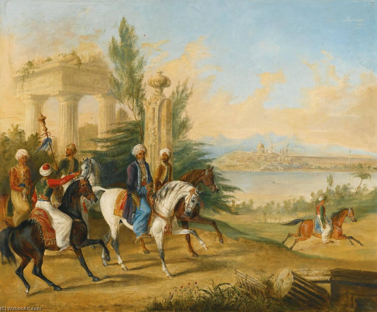 Noblemen Before Constantinople — George Henry Laporte