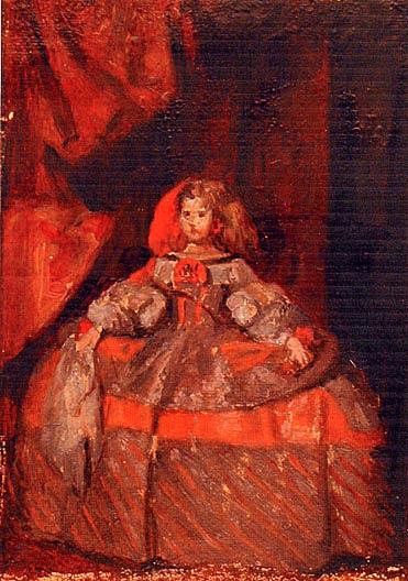 Study Of Velazquez, L'infanta Margarita, (painting) — Albert Henry Krehbiel