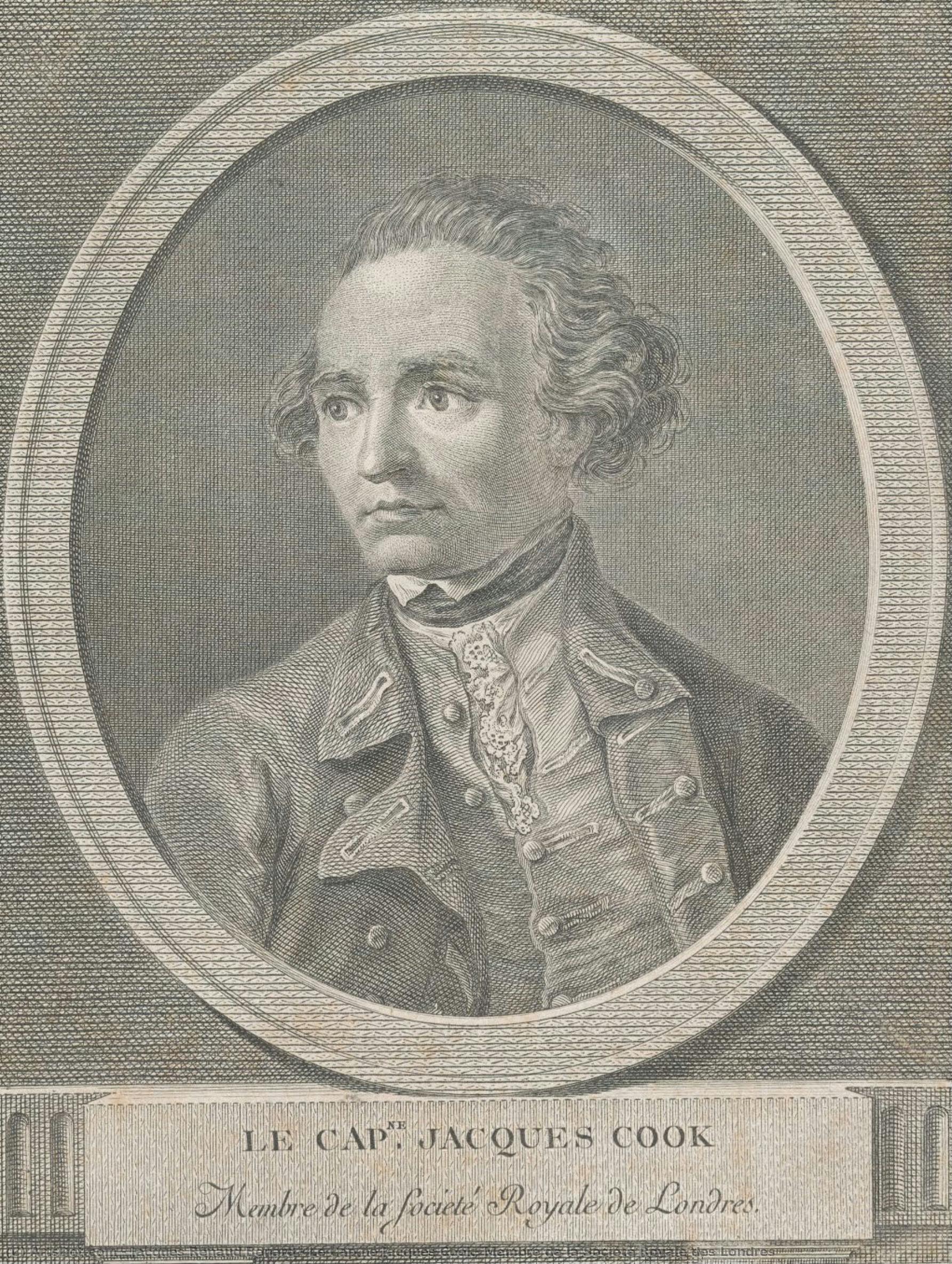 Le Cap.ne Jacques Cook, Membre De La Société Royale Des Londres — Jacques Renaud Benard