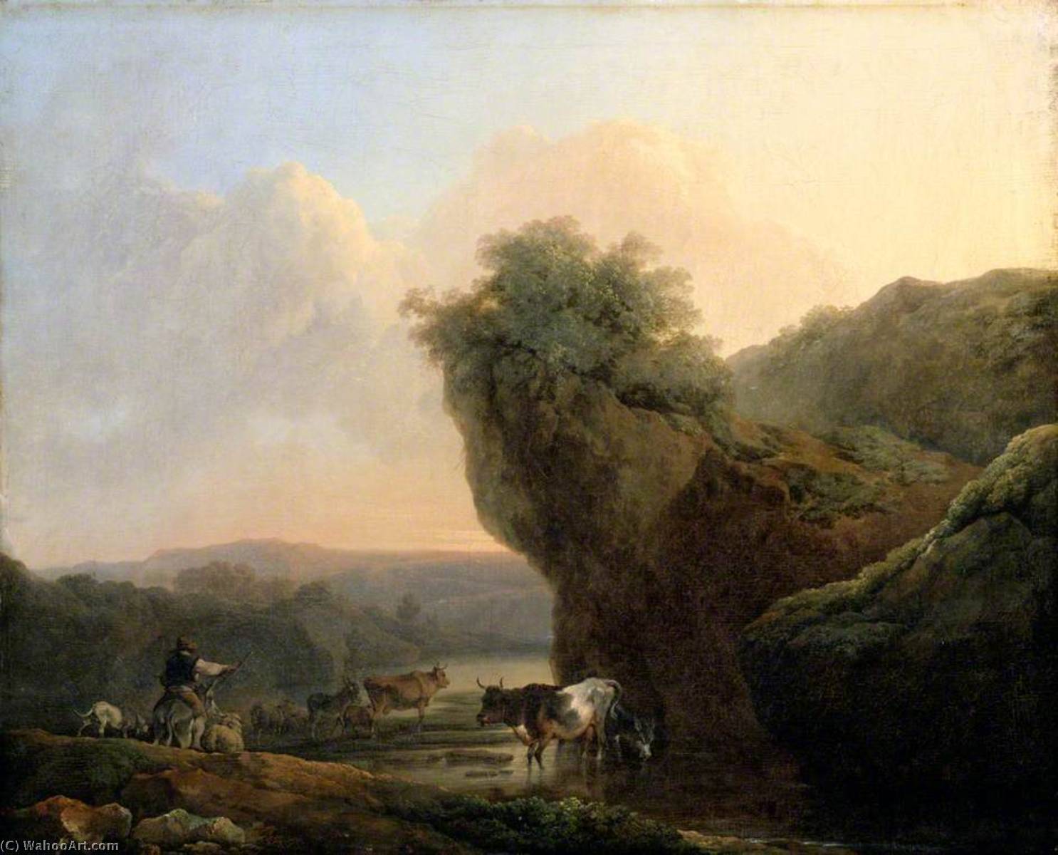 Landscape With Cattle — フィリップ・ジェームズ・ド・ルテールブルグ