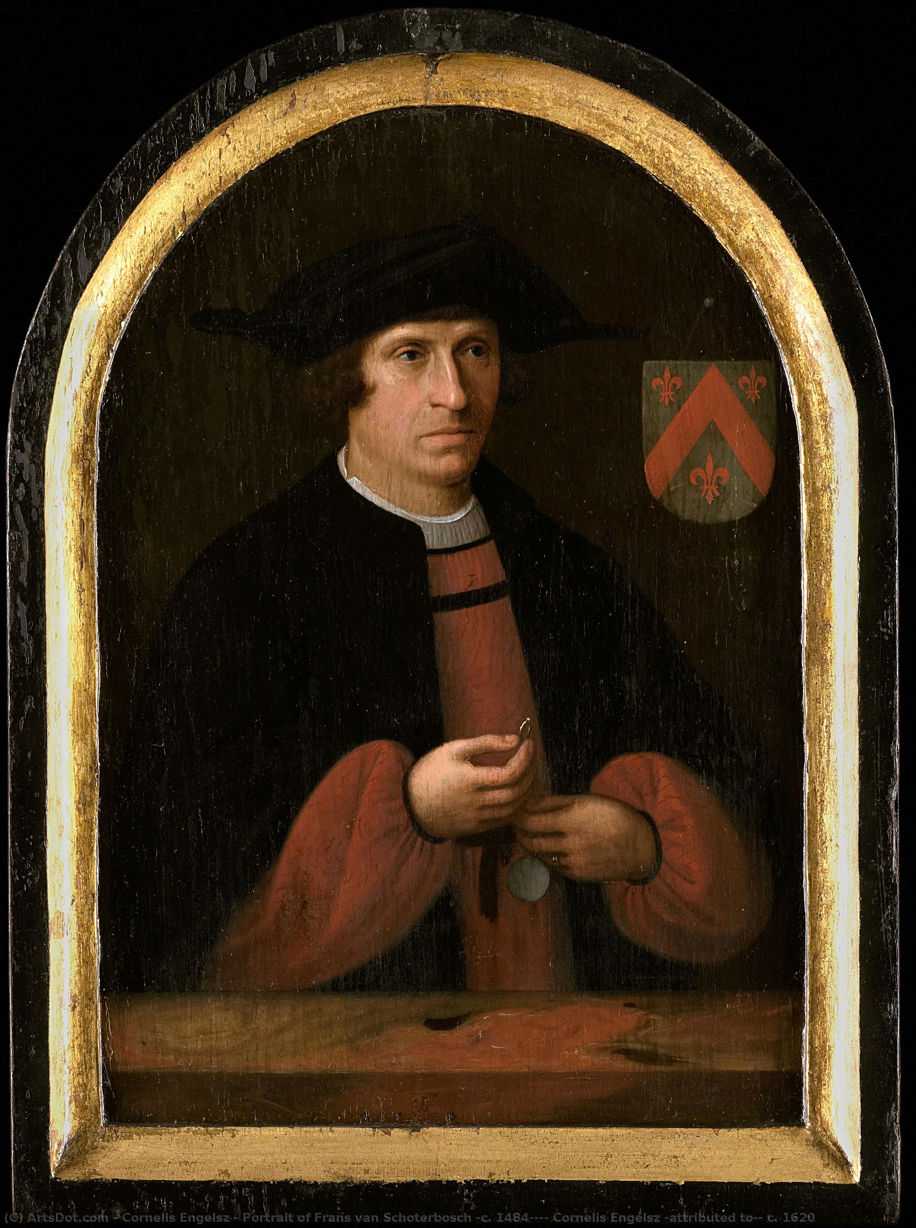 Portrait Of Frans Van Schoterbosch (c. 1484-?), Cornelis Engelsz (attributed To), C. 1620 — Cornelis Engelsz