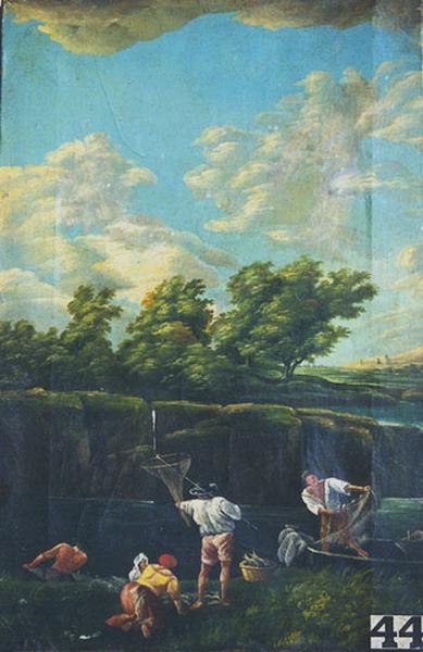 Paysage, Le Retour De La Pêche — Babey Théodore