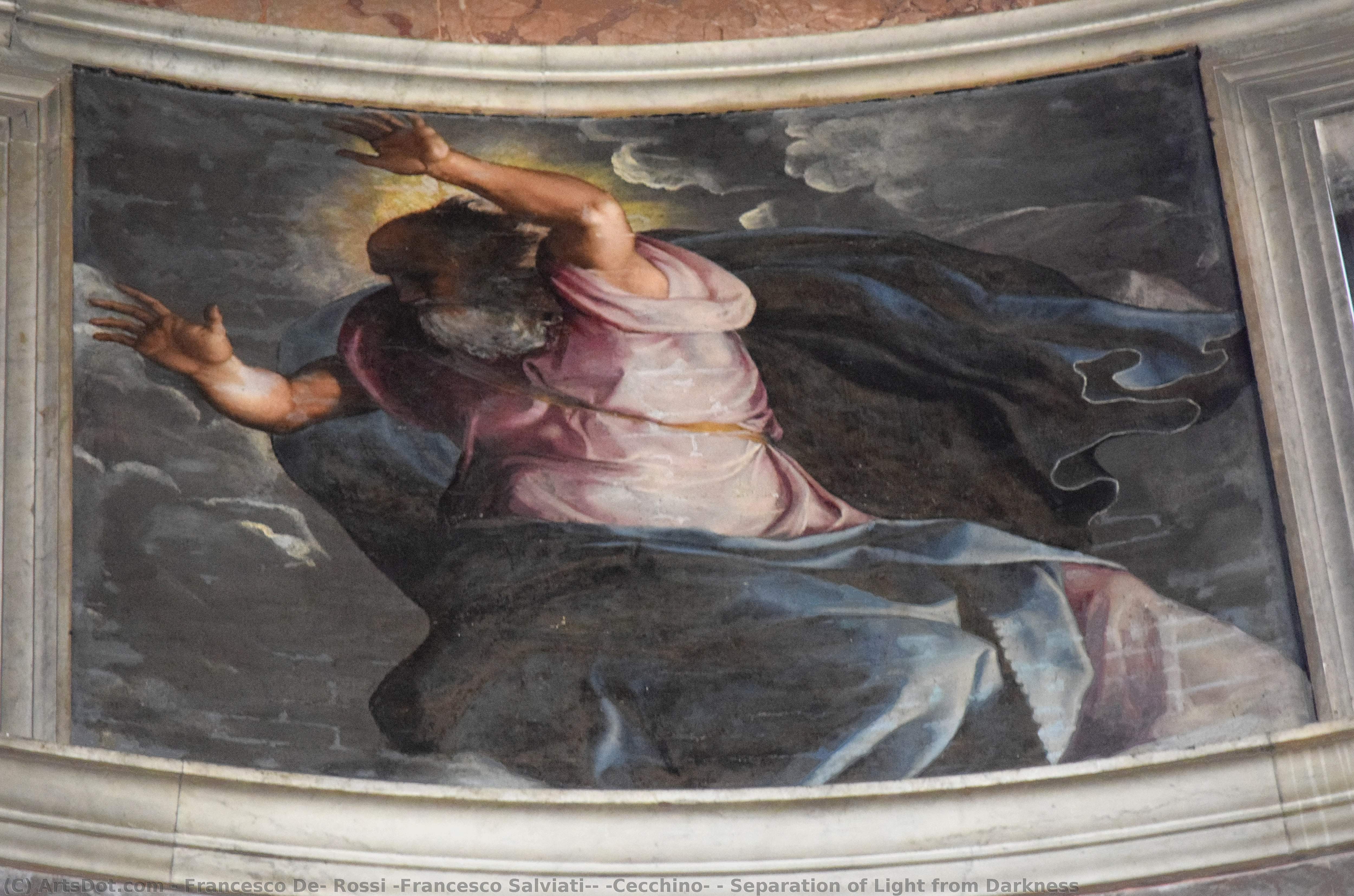Separation Of Light From Darkness — Francesco De Rossi (francesco Salviati) (cecchino)
