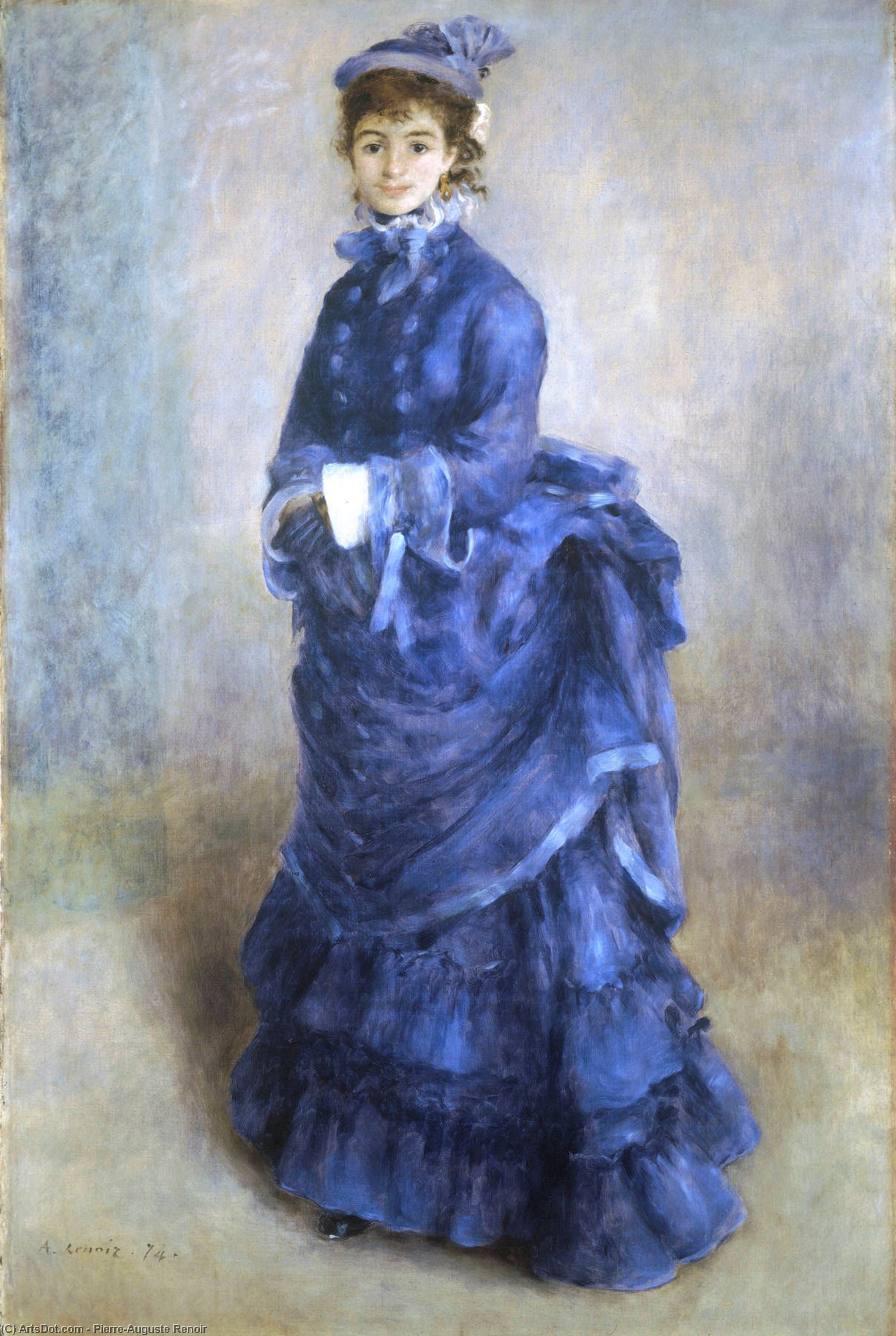 The Blue Lady — Pierre-auguste Renoir