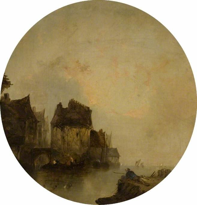 River Scene — Alfred Montague