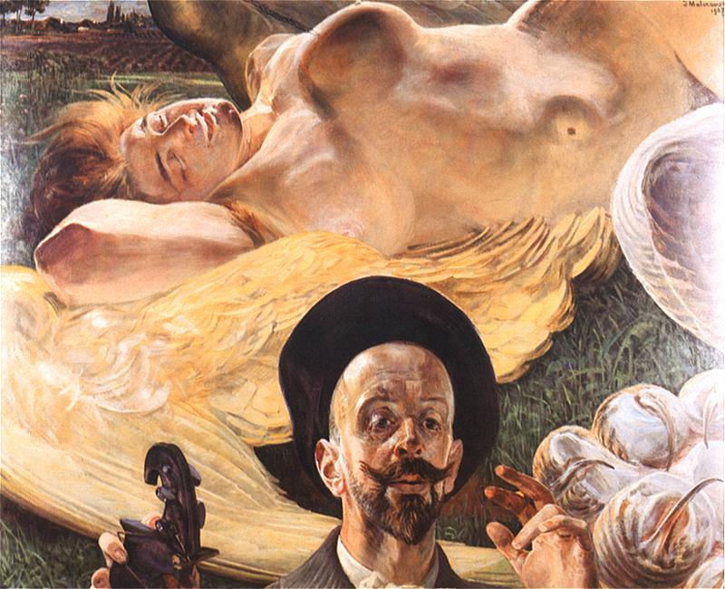 A Moment Of Creation - Harpy In A Dream — Jacek Malczewski