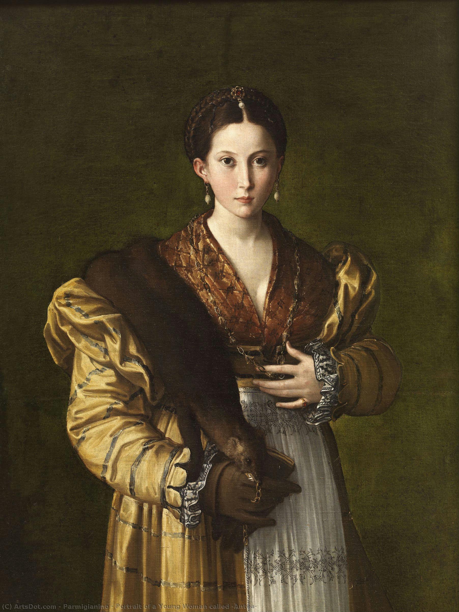 Portrait Of A Young Woman Called ‘antea’ — Parmigianino