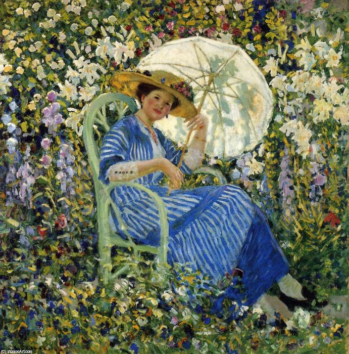 In The Garden, Giverny — Frederick Carl Frieseke