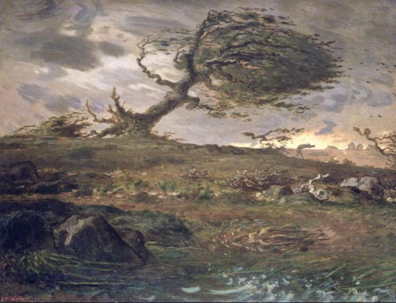 The Gust Of Wind — Jean-françois Millet