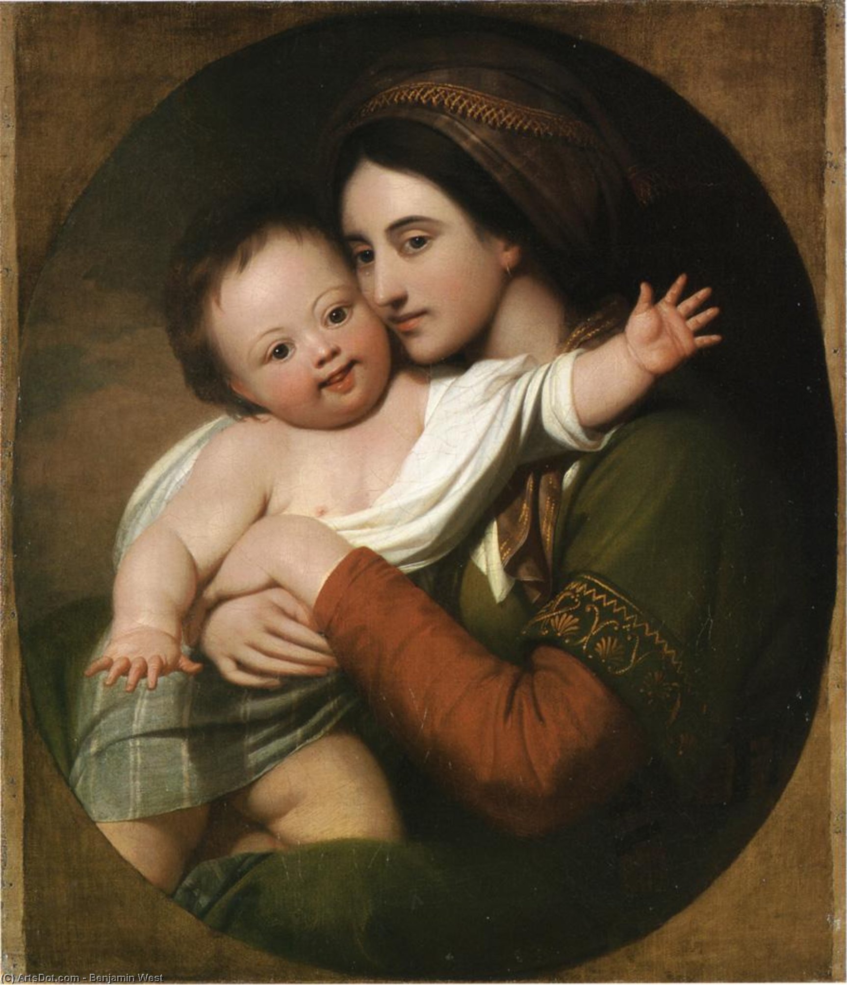 Mrs. Benjamin West And Her Son Raphael — ベンジャミン・ウェスト