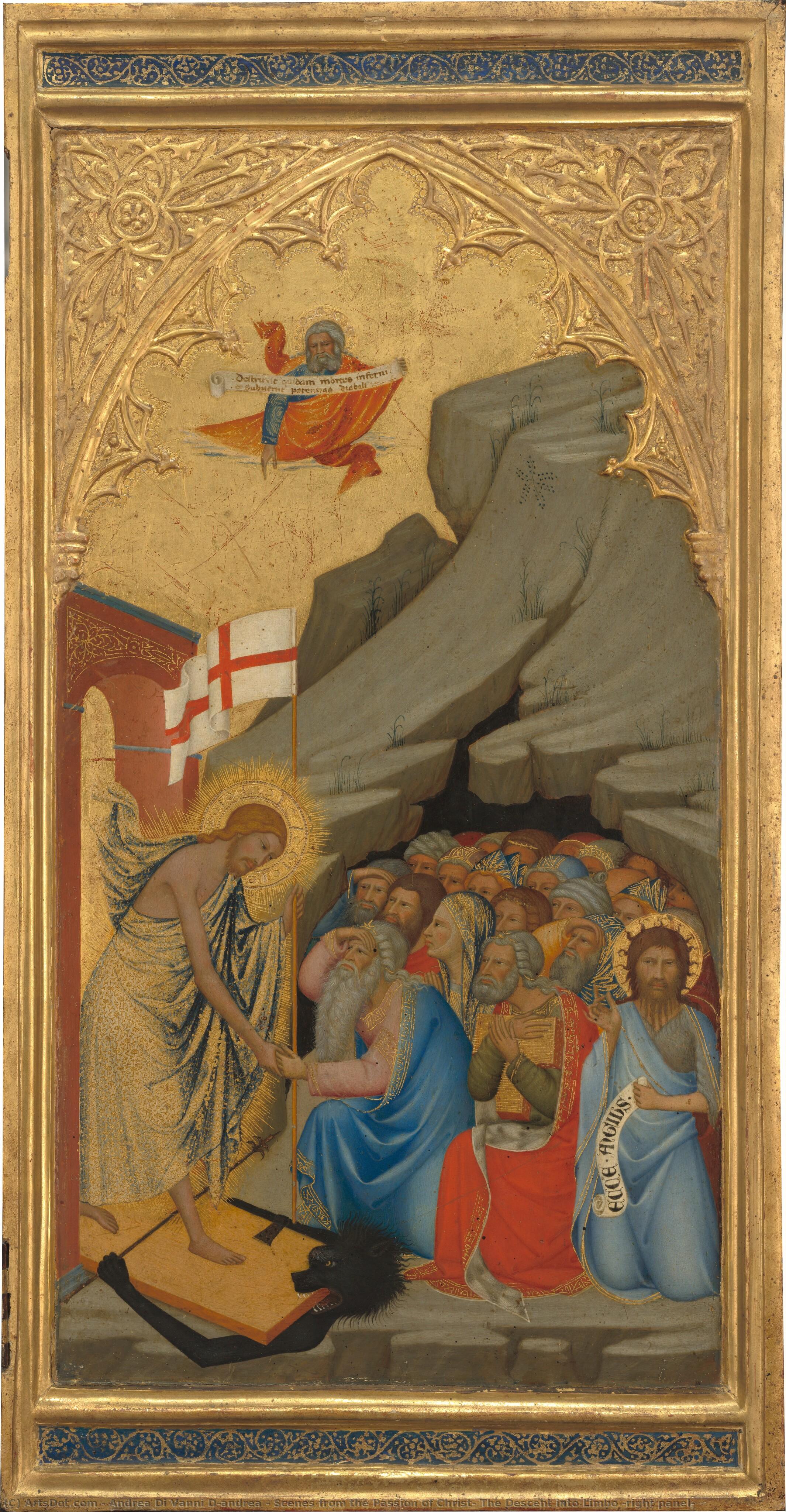 Scenes From The Passion Of Christ: The Descent Into Limbo [right Panel] — Andrea Di Vanni D'andrea