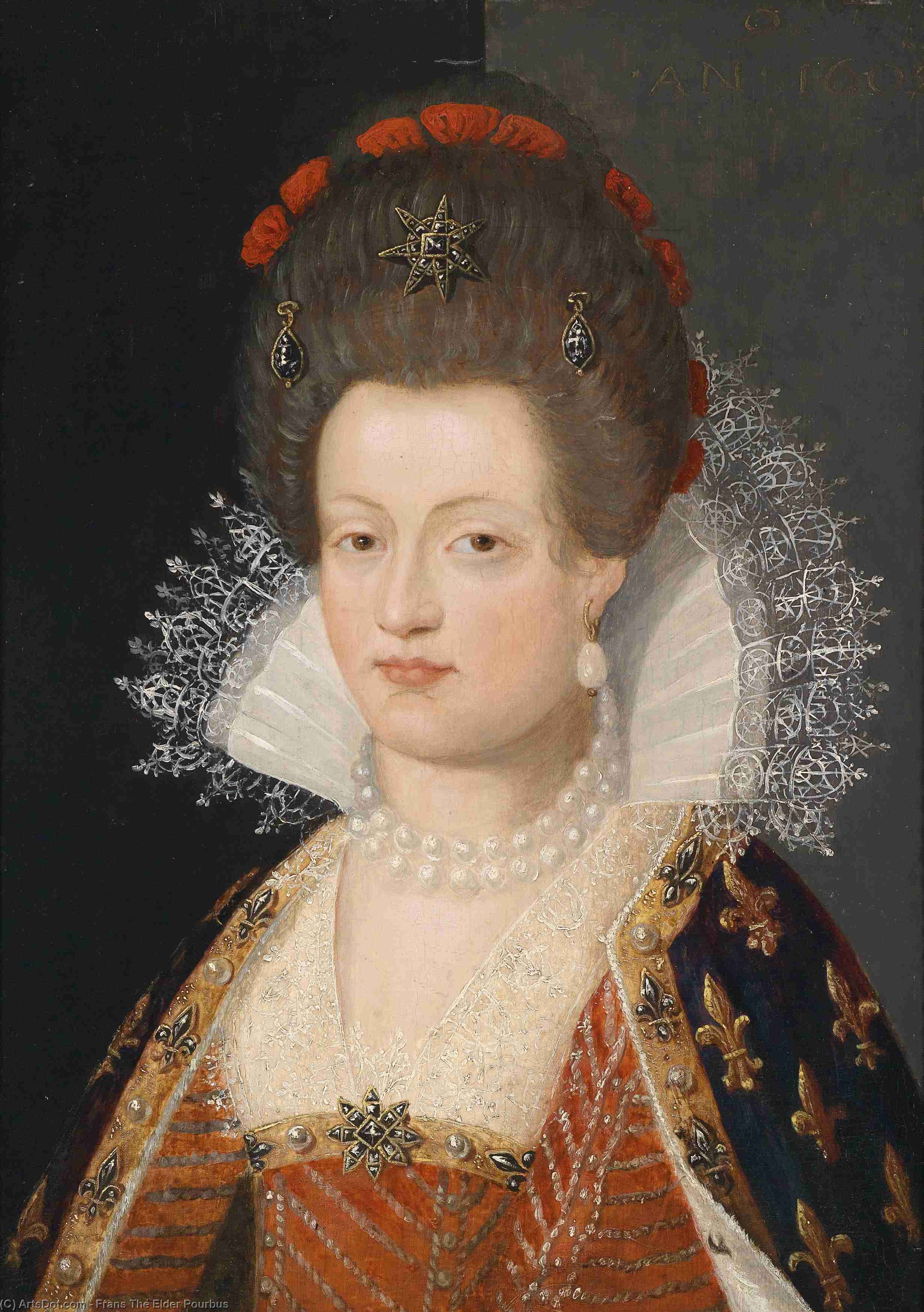 Portrait Of Maria De Medici — Frans Pourbus The Elder
