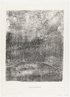 Topographic Plan (relevé Topographique) From The Portfolio Eléments, Moments From Phenomena (les Phénomènes) — Jean Philippe Arthur Dubuffet