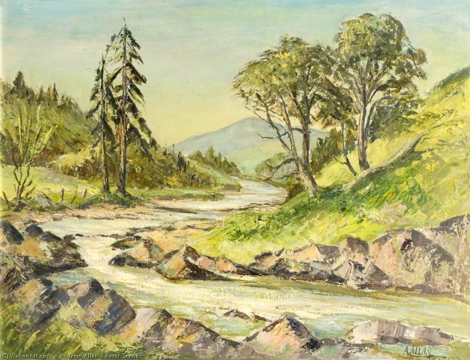 River Scene — Andrew Allan