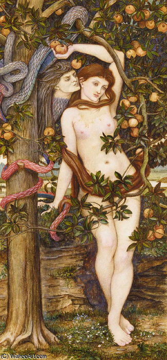 Temptation Of Eve Fsr — John Roddam Spencer Stanhope