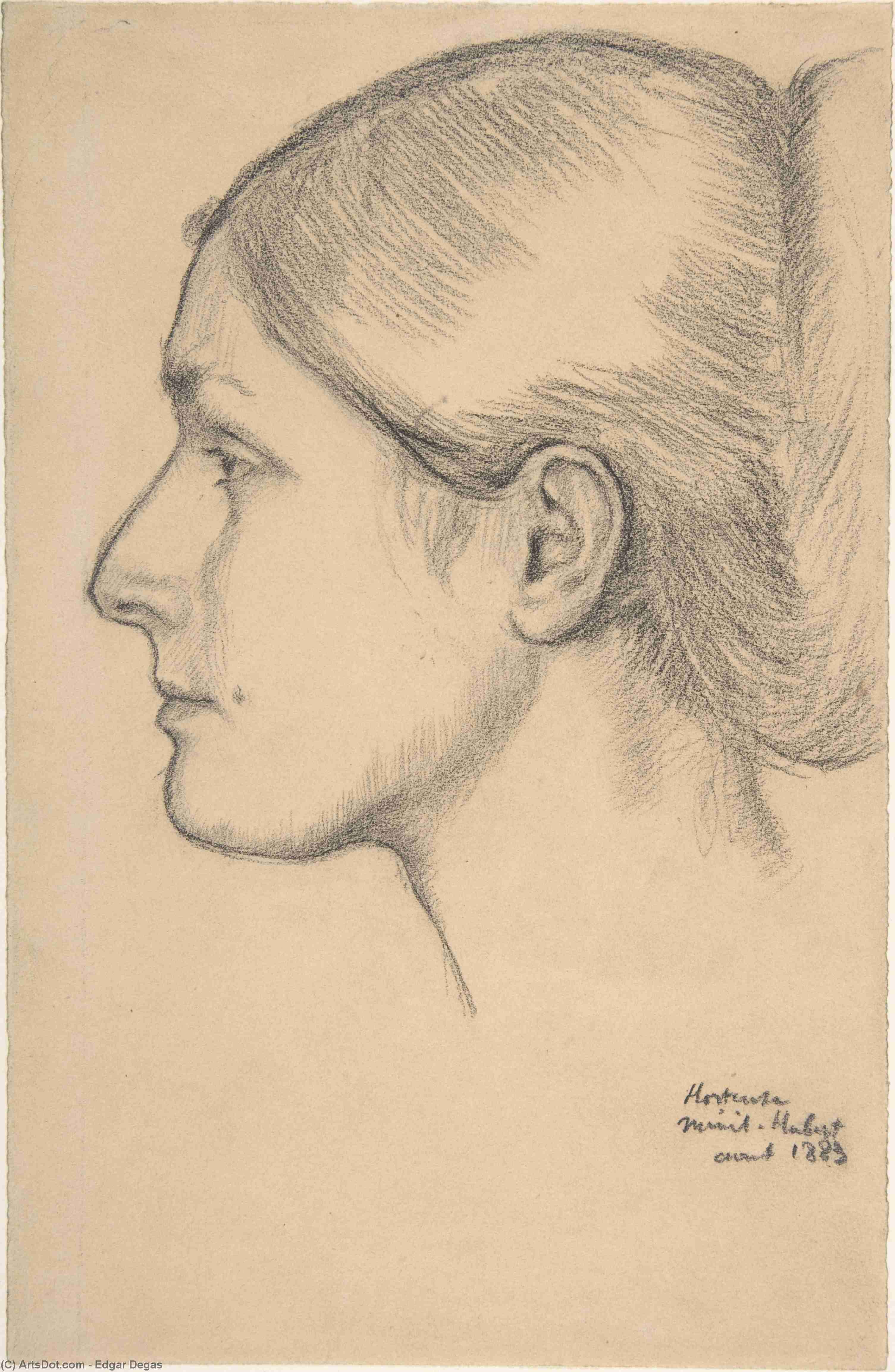 Retrato De Hortense Valpinçon (mme. Jacques Fourchy) — Hilaire-germain-edgar Degas