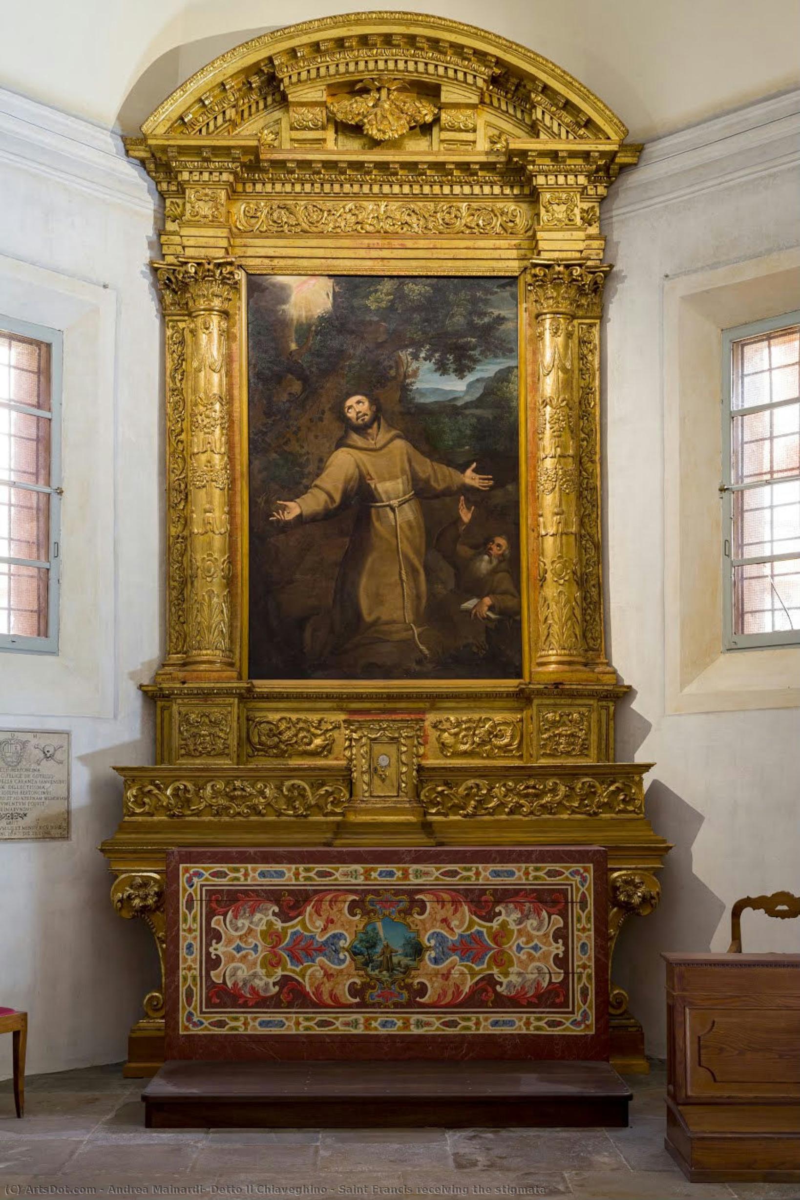 Saint Francis Receiving The Stigmata — Andrea Mainardi, Detto Il Chiaveghino