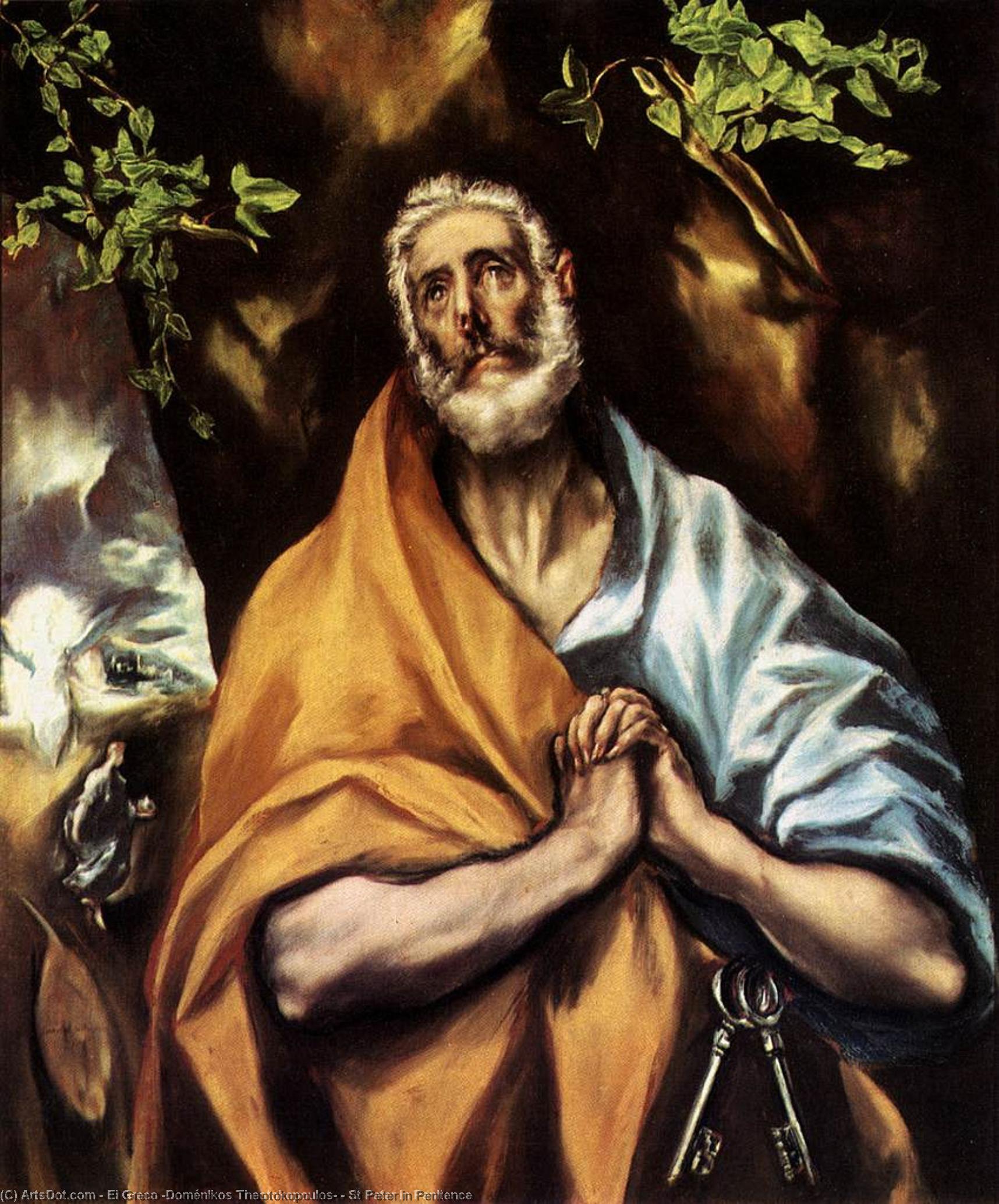 St Peter In Penitence — Эль Греко