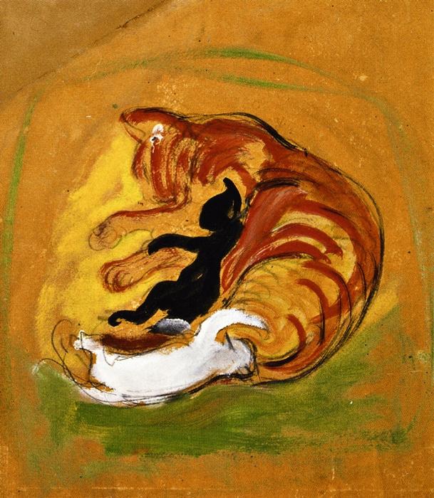 Cat With Kittens — Франц Марк
