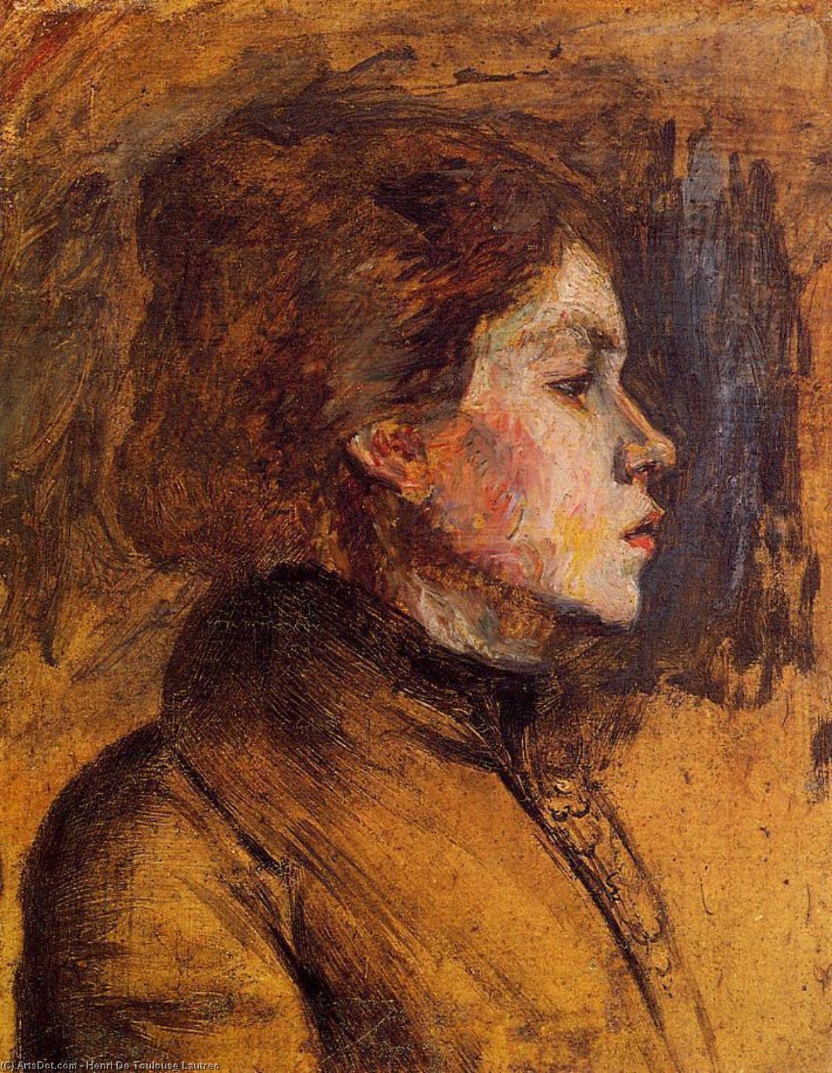Woman S Head — Henri De Toulouse-lautrec