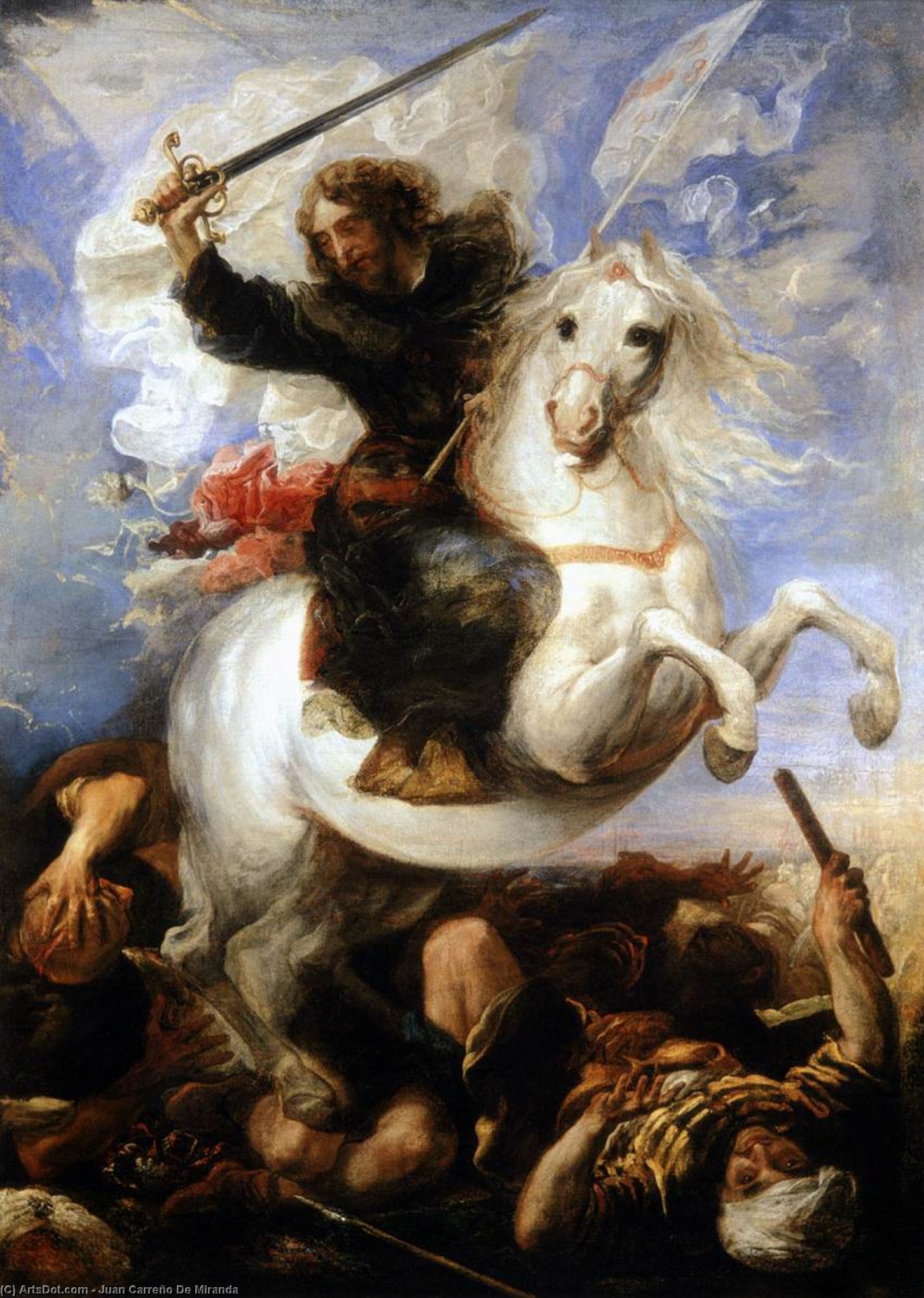 St James The Great In The Battle Of Clavijo — Juan De Miranda