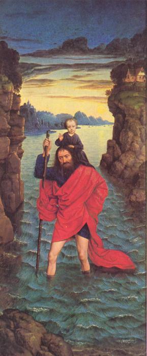 The Right Wing Of The Pearl Of Brabant: Saint Christopher — Dierec Bouts