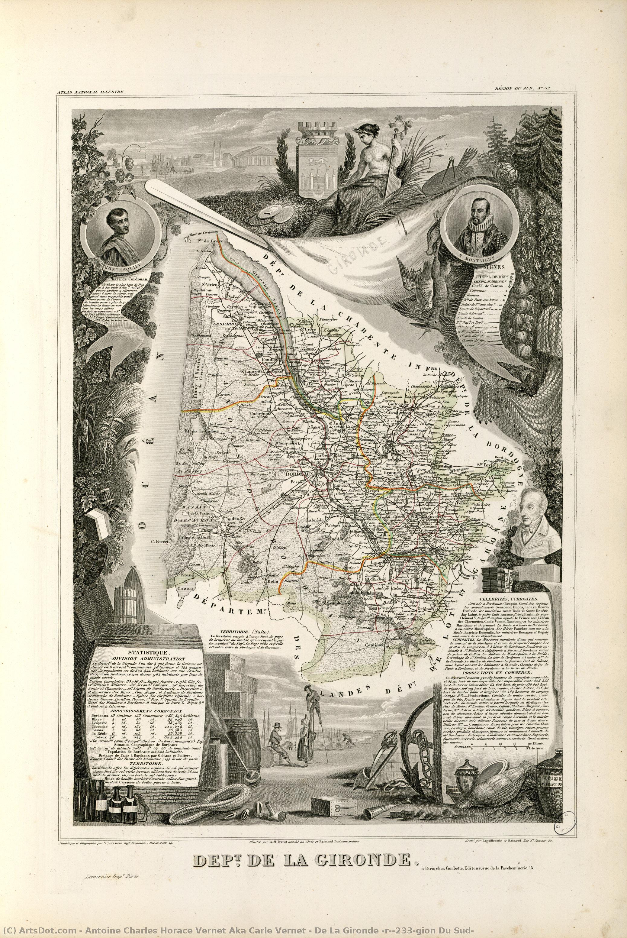 De La Gironde (région Du Sud) — Antoine Charles Horace Vernet Aka Carle Vernet
