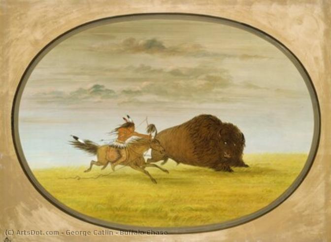 Buffalo Chase — George Catlin