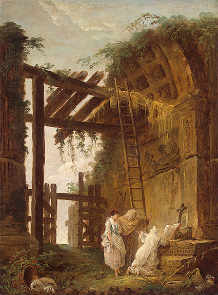 At The Hermit's — Hubert Robert
