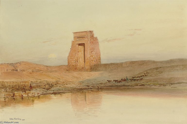 A Bedouin Goatherd On The Banks Of The Nile — John Varley Ii (the Younger)