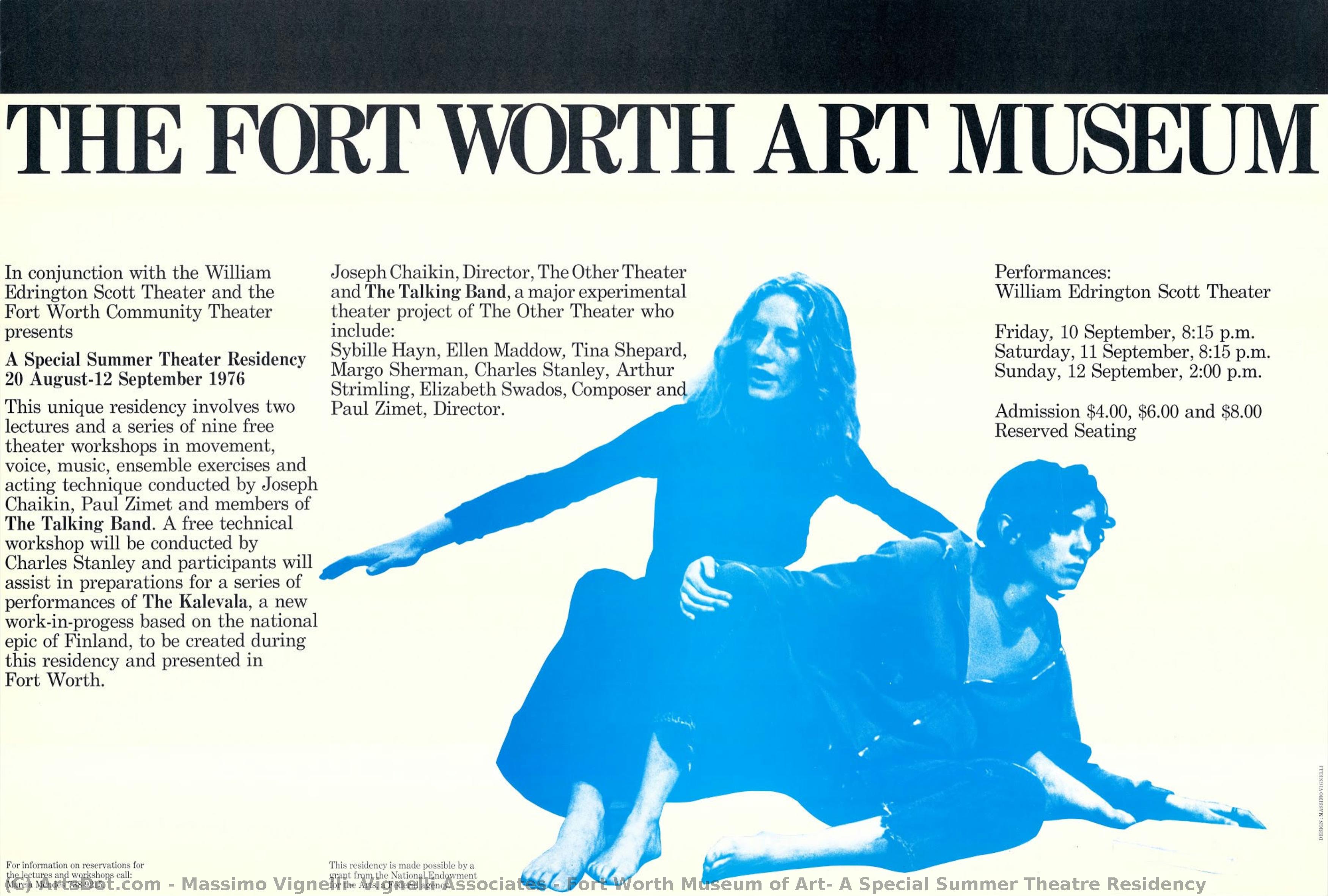 Fort Worth Museum Of Art: A Special Summer Theatre Residency — Massimo Vignelli, Vignelli Associates