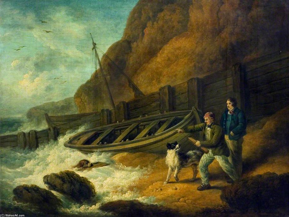 Beach Scene — Джордж Морленд
