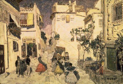 A Street In Seville — Aleksandr Jakovlevic Golovin