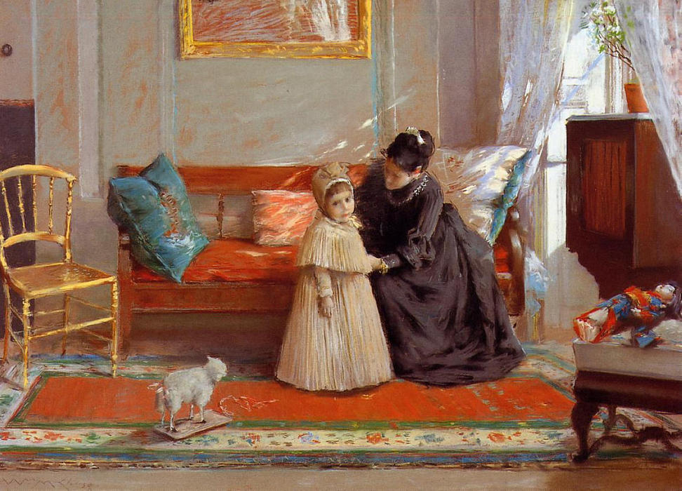 I Am Going To See Grandma (aka Mrs. Chase And Child) — William Merritt Chase