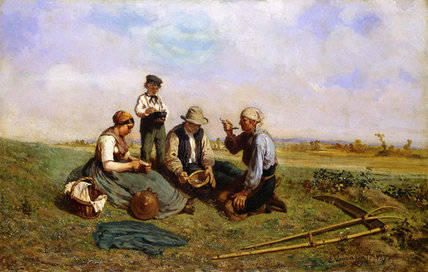 The Haymakers' Lunch — Jules Jacques Veyrassat