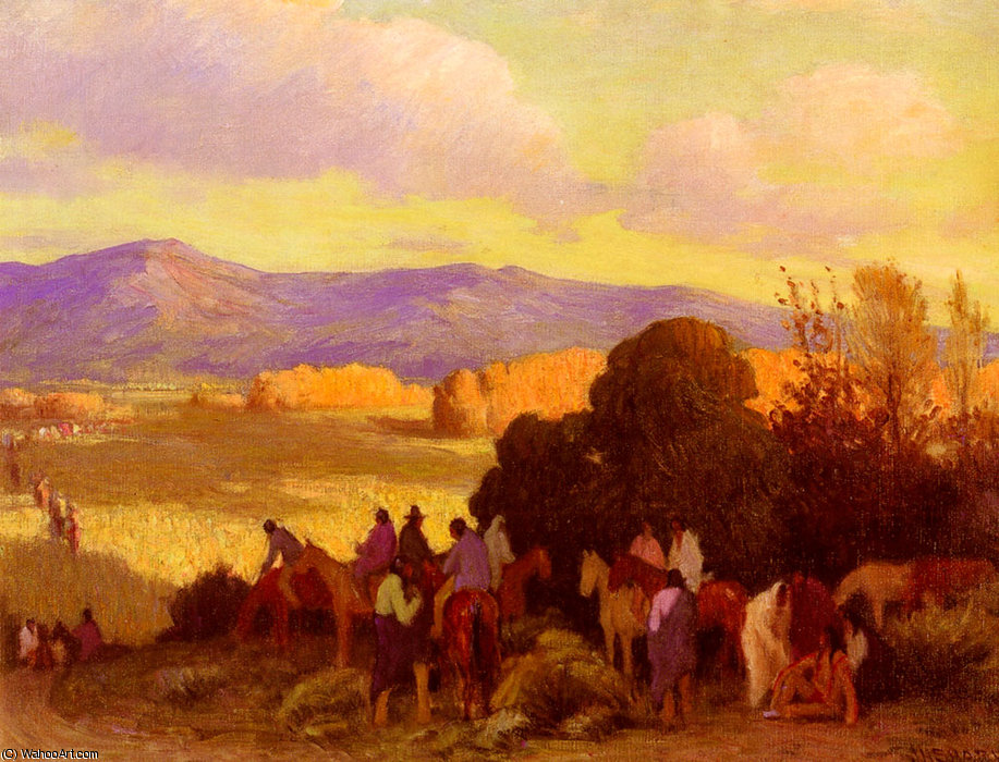 Rabbit Hunt, Taos Valley — Джозеф Генри Шарп