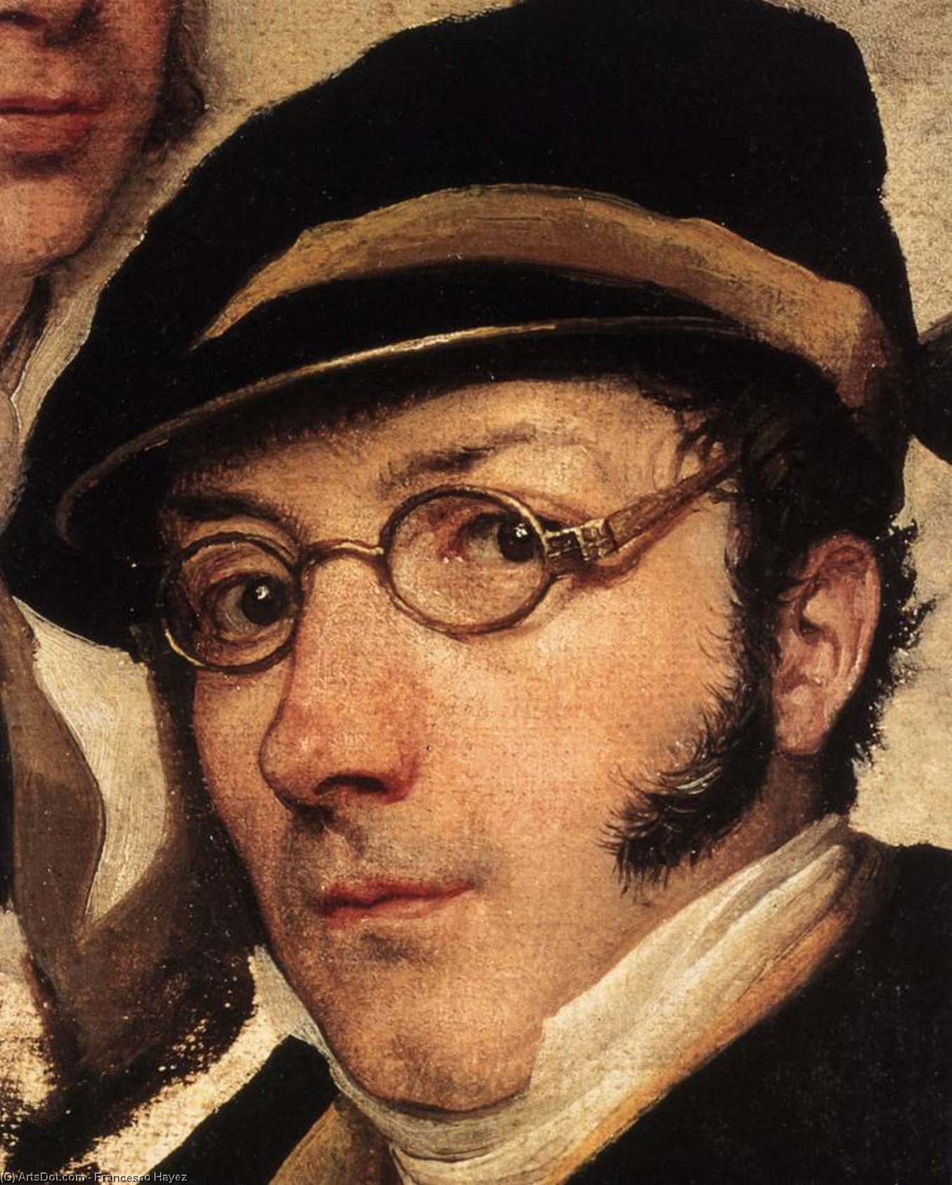 Selbstporträt Im Kreis Von Freunden — Francesco Hayez